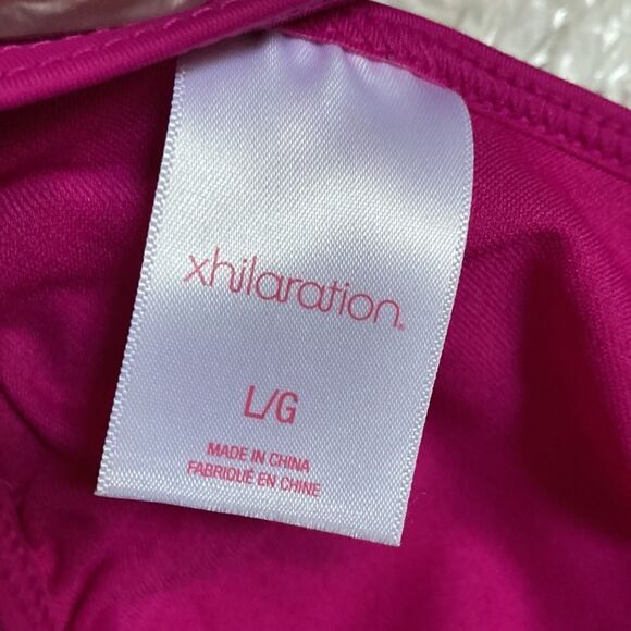women's Large Fuchsia String Bikini Padded Top XHILARATION - Picture 12 of 13